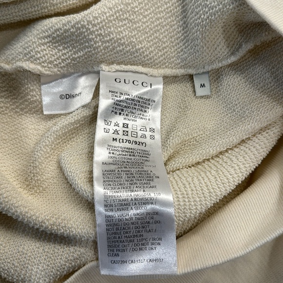 Beautiful authentic Gucci x Disney colaboration hoodie in off white terry - Picture 4 of 10